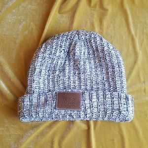 Love your melon slochy black and white hat